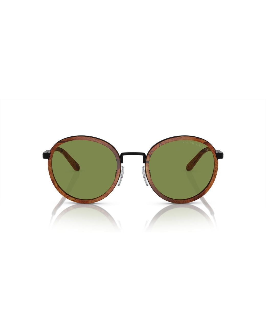 Ralph Lauren Green Rl7081 The Clubman 93044E Sunglasses Metal Round Normal Anti -Reflex for men
