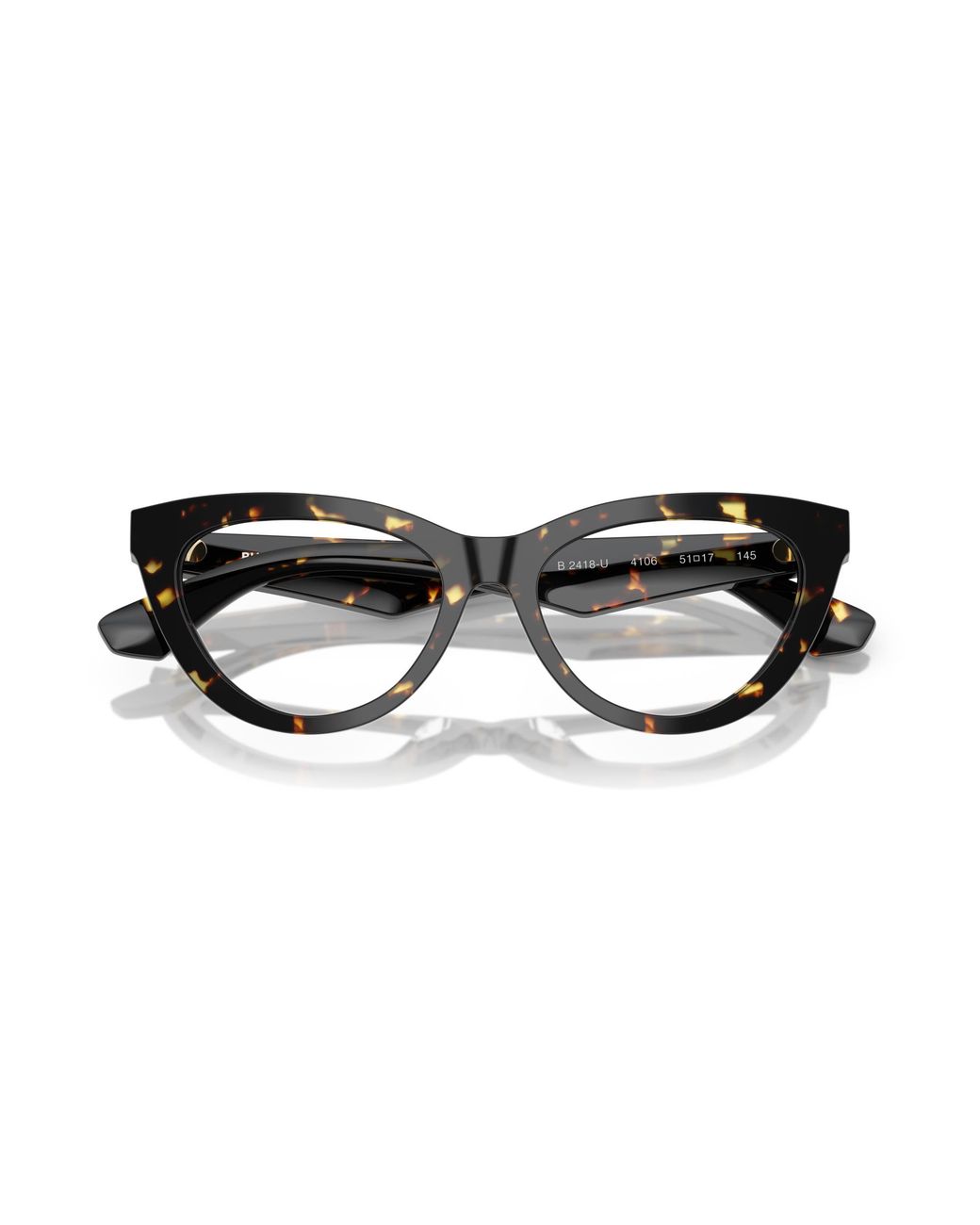 Burberry Black Be2418U 4106 Optical Frames Acetate Cat Eye Normal