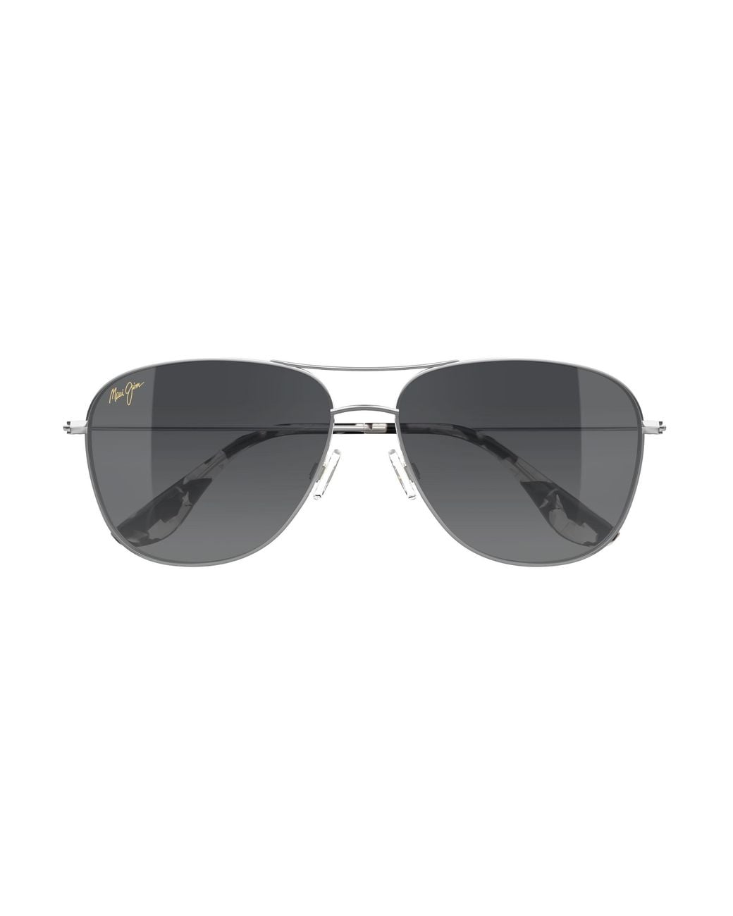 Maui Jim Black Mj0247S 002 Occhiali Da Sole Titanio Grigio Squadrata
