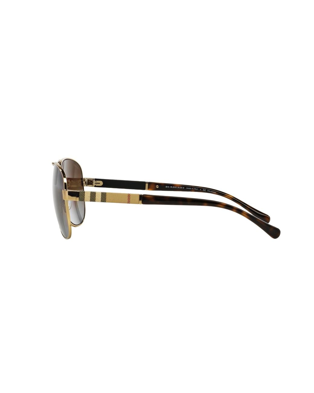 Burberry Black Be3080 1145T5 Sunglasses Steel Pilot Polarized Shaded