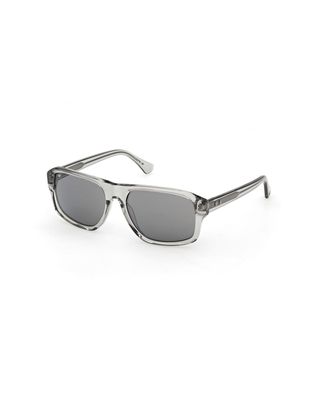 Web Black We0393 93C Sunglasses Acetate Smoke Squared Normal for men