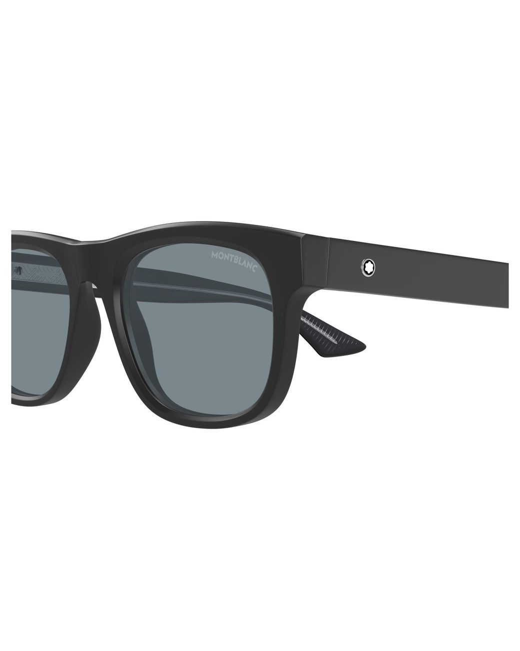 Montblanc Black Mb0421S 003 Sunglasses Acetate Squared for men