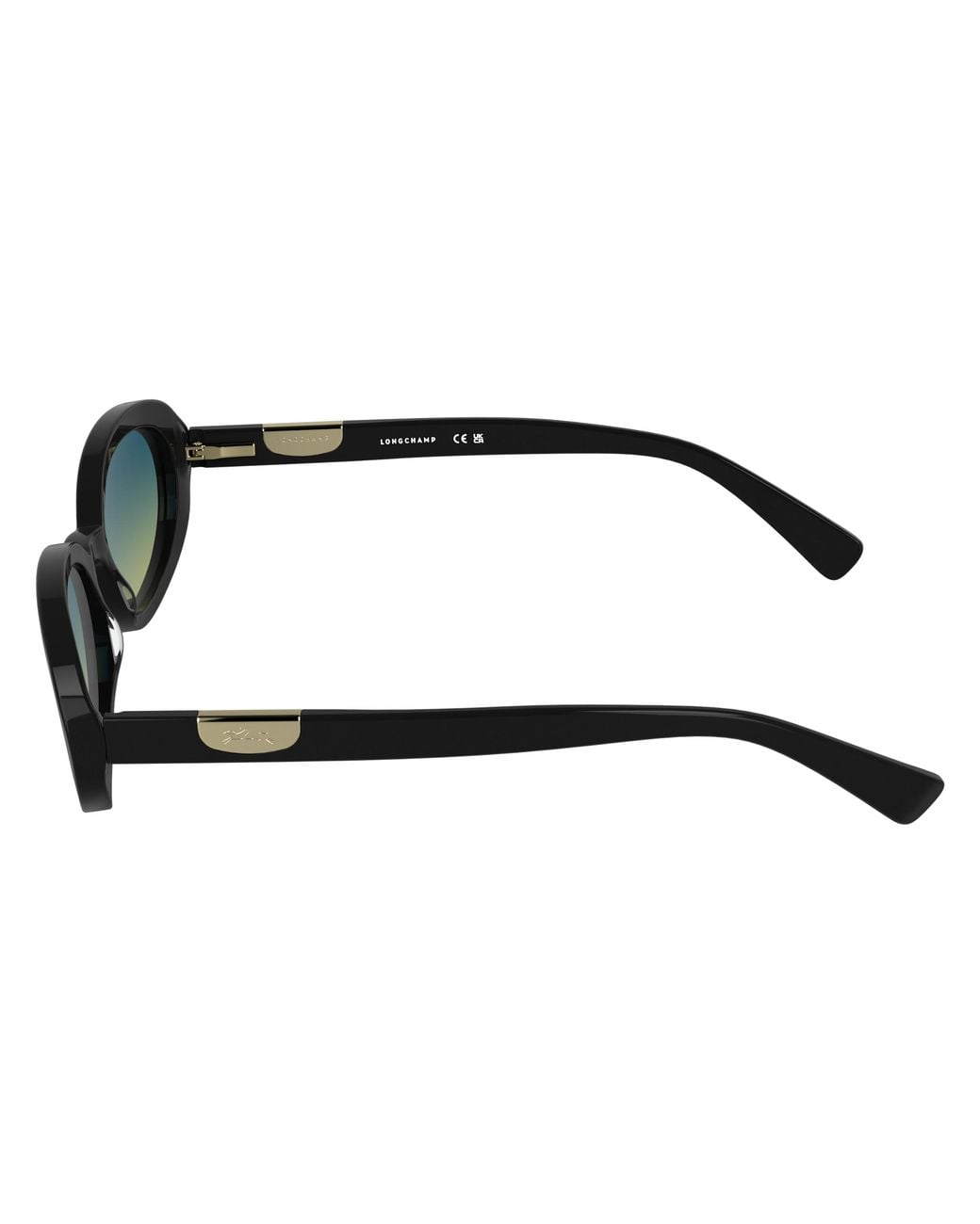 Longchamp Black Lo795S 001 Sunglasses Acetate Light Round Normal Nuanced