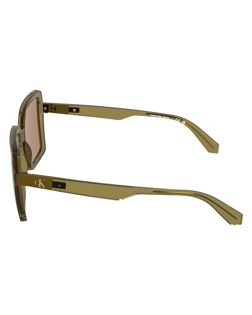 Calvin Klein Black Ckj26602S 213 Sunglasses Bio-Injected Ocher Squared Normal