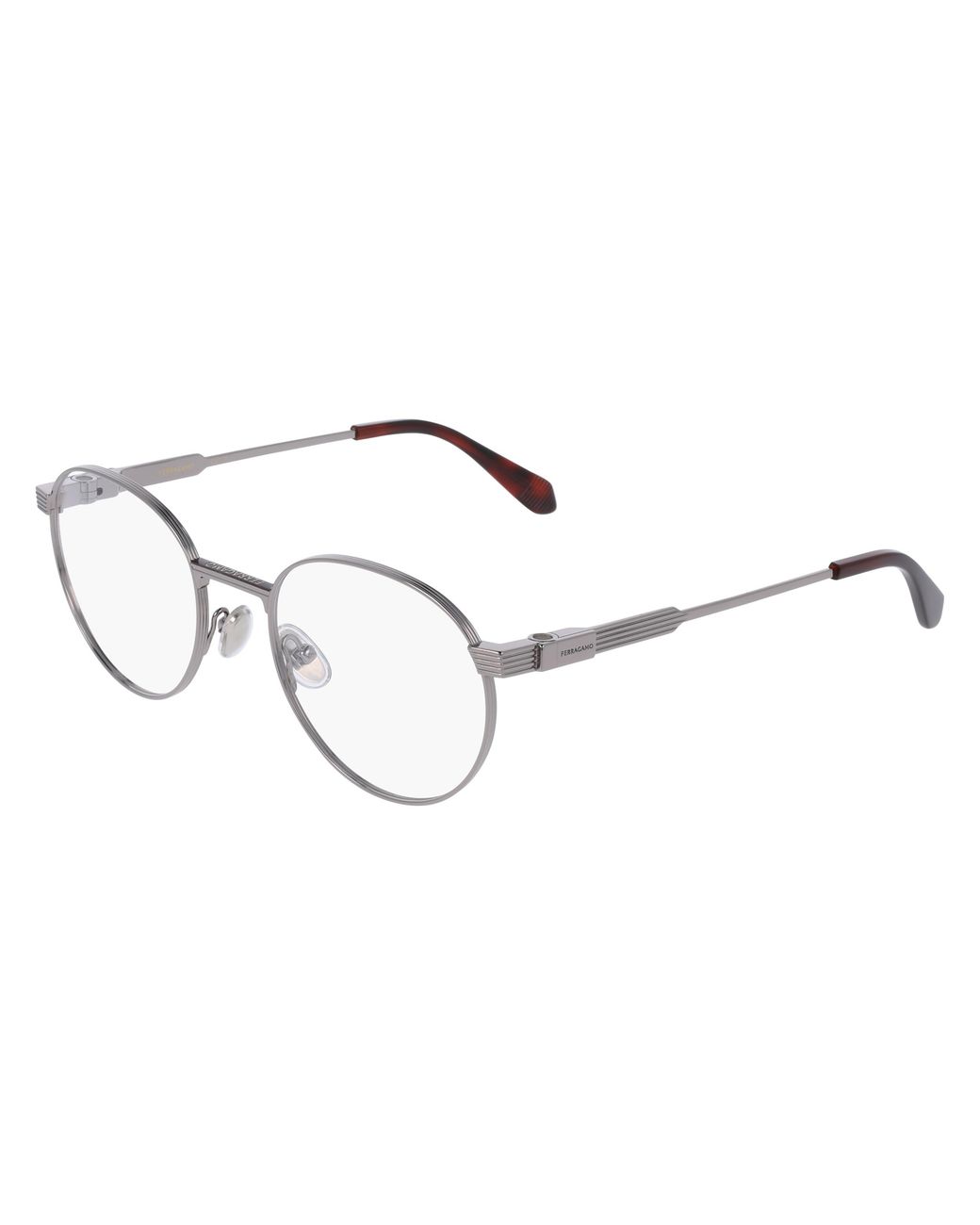 Ferragamo Black Sf2596 018 Optical Frames Titanium Geometric Normal for men
