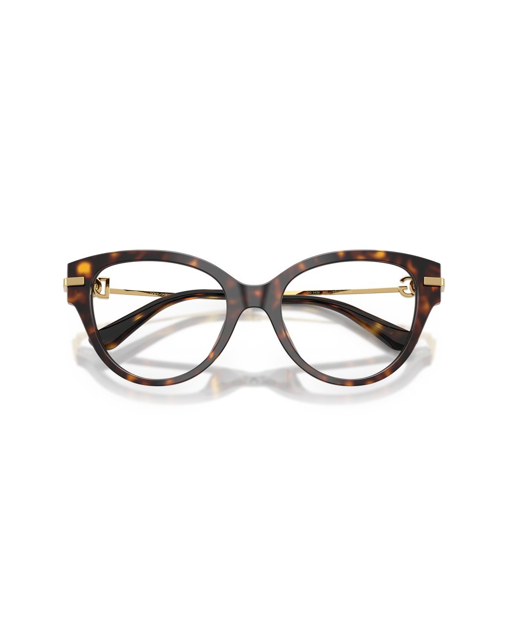 Dolce & Gabbana Black Dg3438 502 Optical Frames Acetate Transparent Butterfly Normal