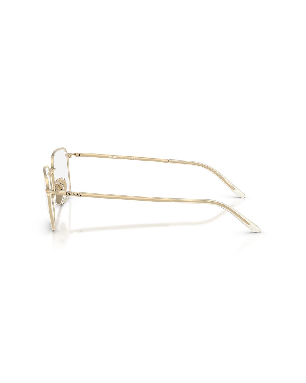 Prada Black Pr D55V Zvn1O1 Optical Frames Metal Transparent Squared Normal for men