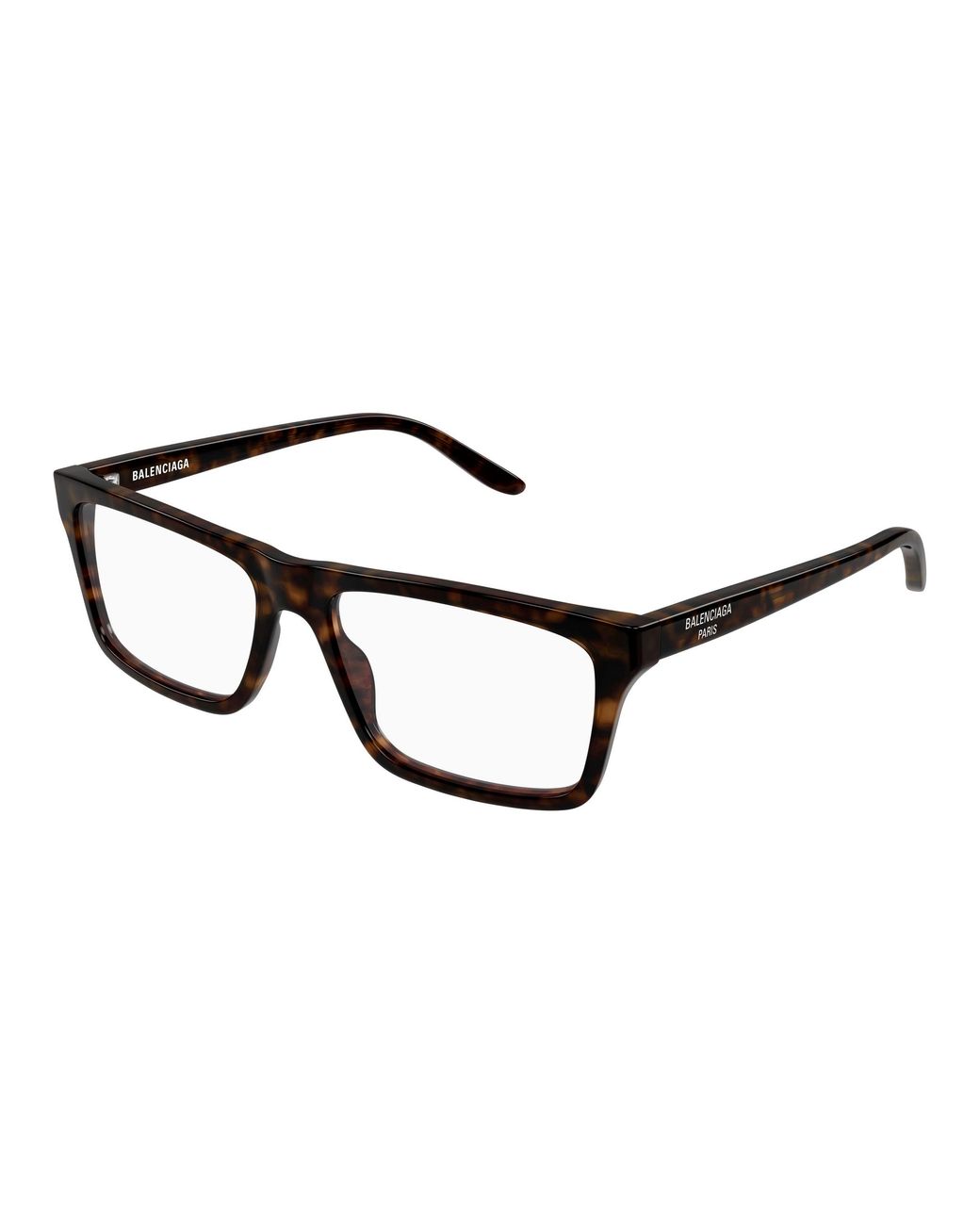 Balenciaga Black Bb0499O 002 Optical Frames Acetate Transparent Squared for men