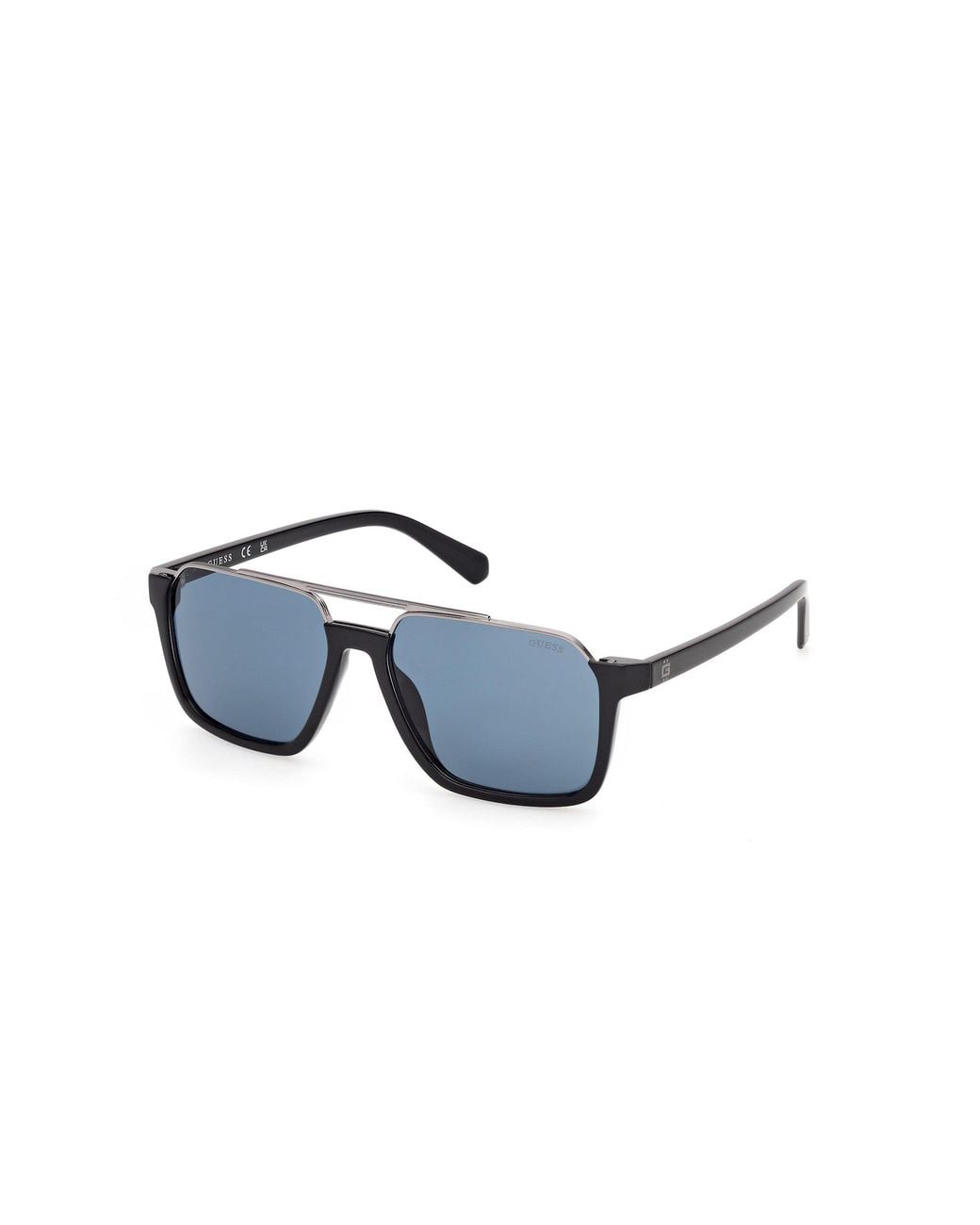 Guess Black Gu00366 01V Sunglasses Injected Squared Normal for men