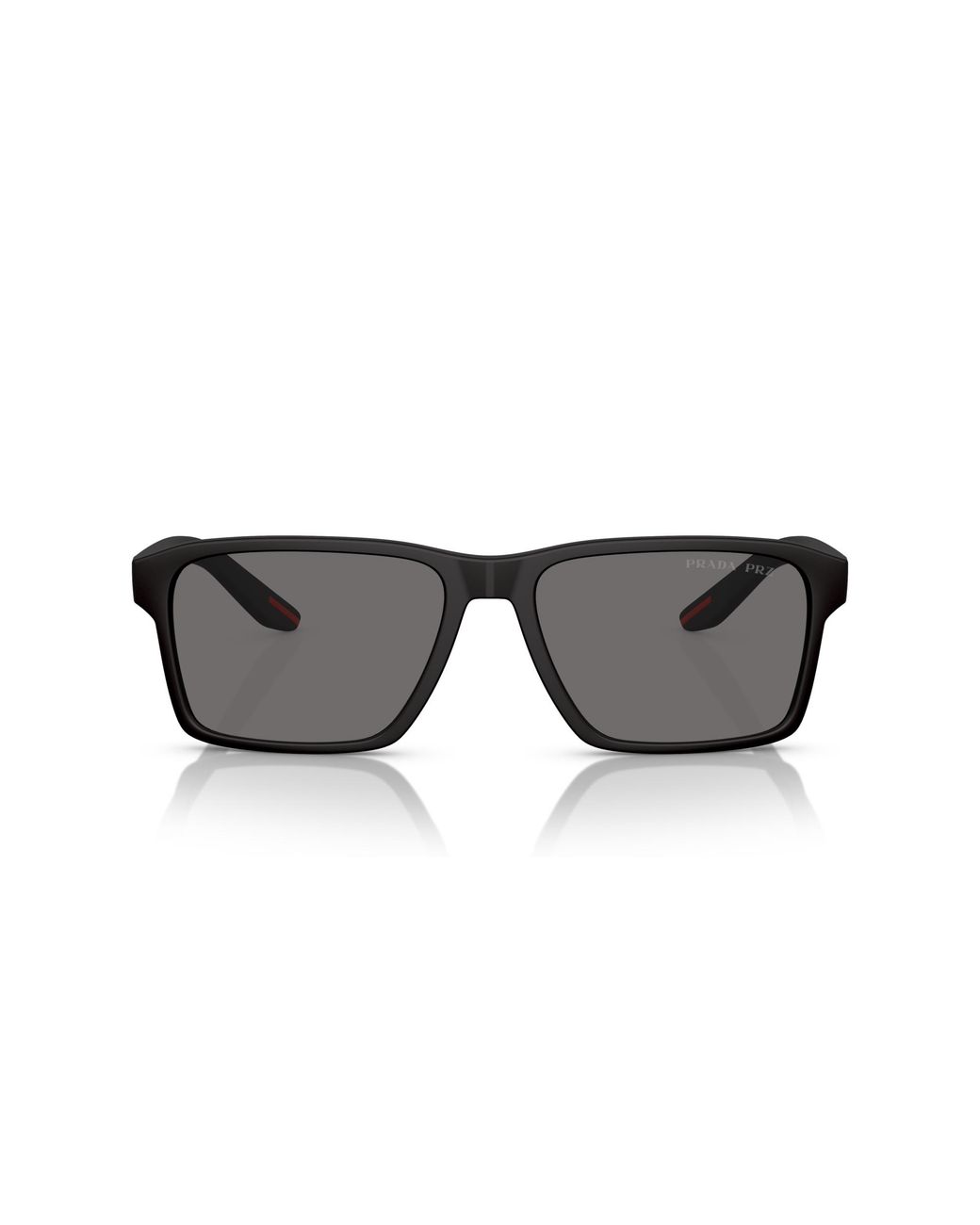 Prada Linea Rossa Black Ps 05Ys Dg002G Sunglasses Injected Squared Polarized for men