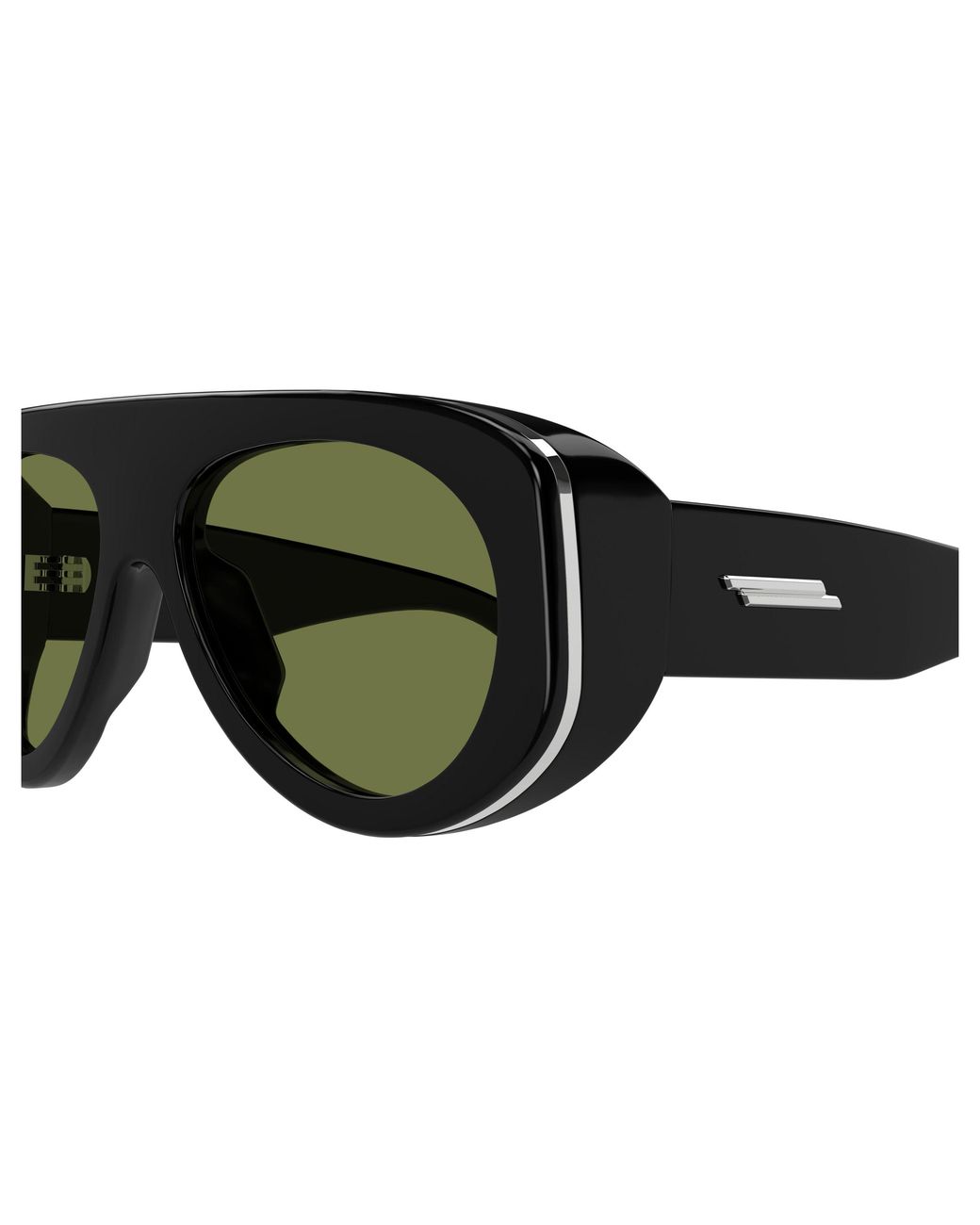 Bottega Veneta Black Bv1362S 006 Sunglasses Injected Pilot