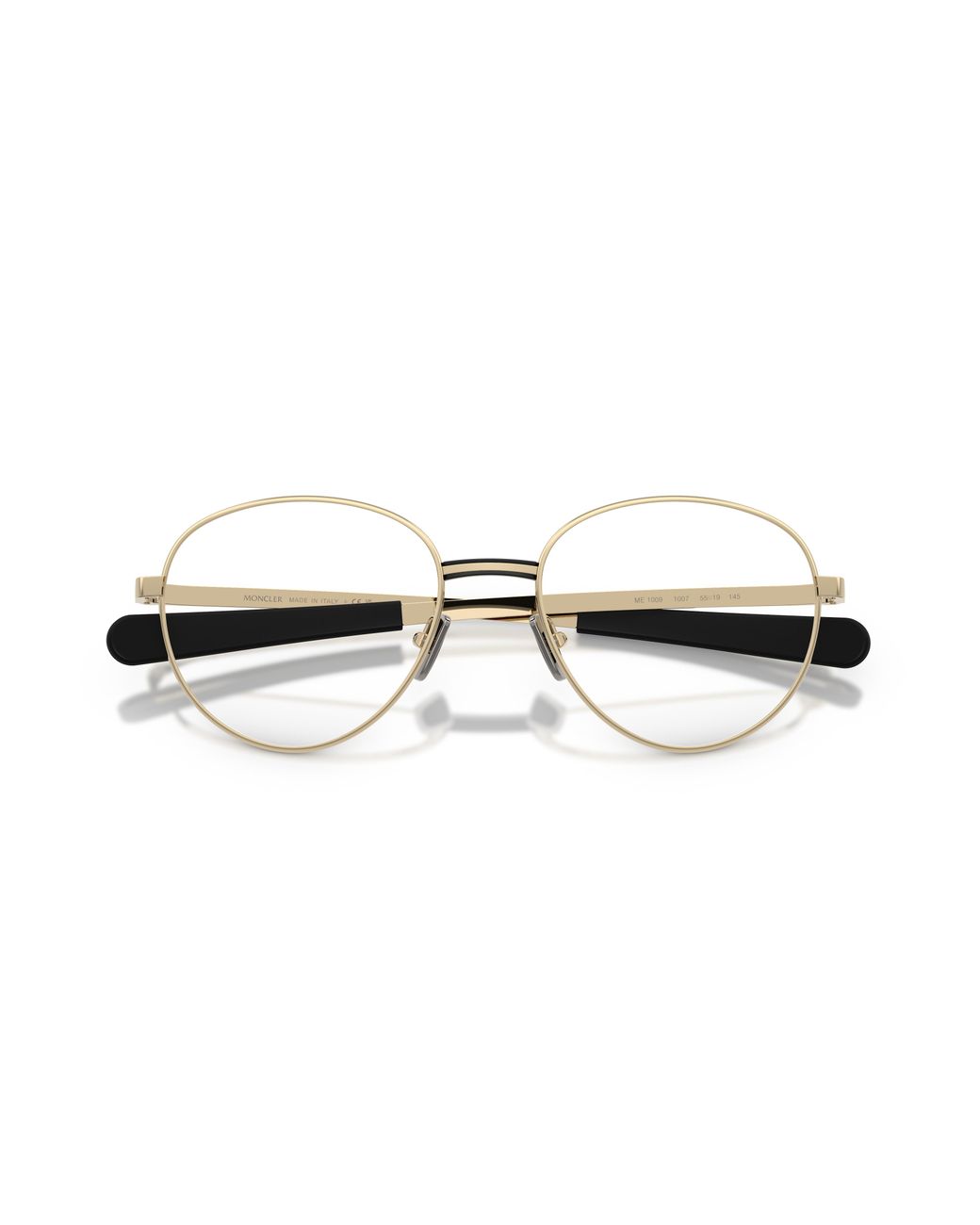 Moncler Black Me1009 1007 Optical Frames Metal Transparent Round Normal