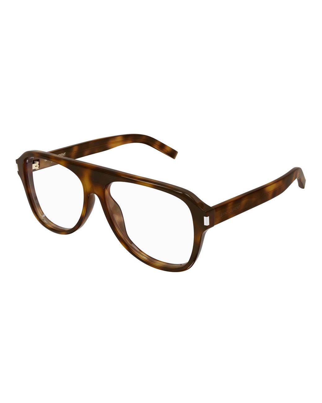 Saint Laurent Black Sl 970 Opt 005 Optical Frames Acetate Transparent Pilot for men