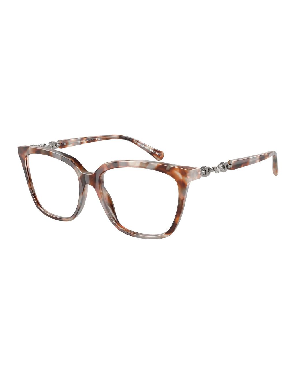 Emporio Armani Black Ea3248 6195 Optical Frames Acetate Transparent Cat Eye Normal