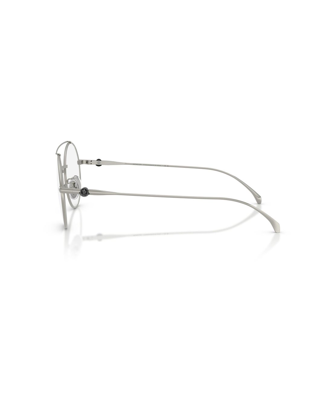 Moncler Black Me1019T 1004 Optical Frames Titanium Transparent Round Normal
