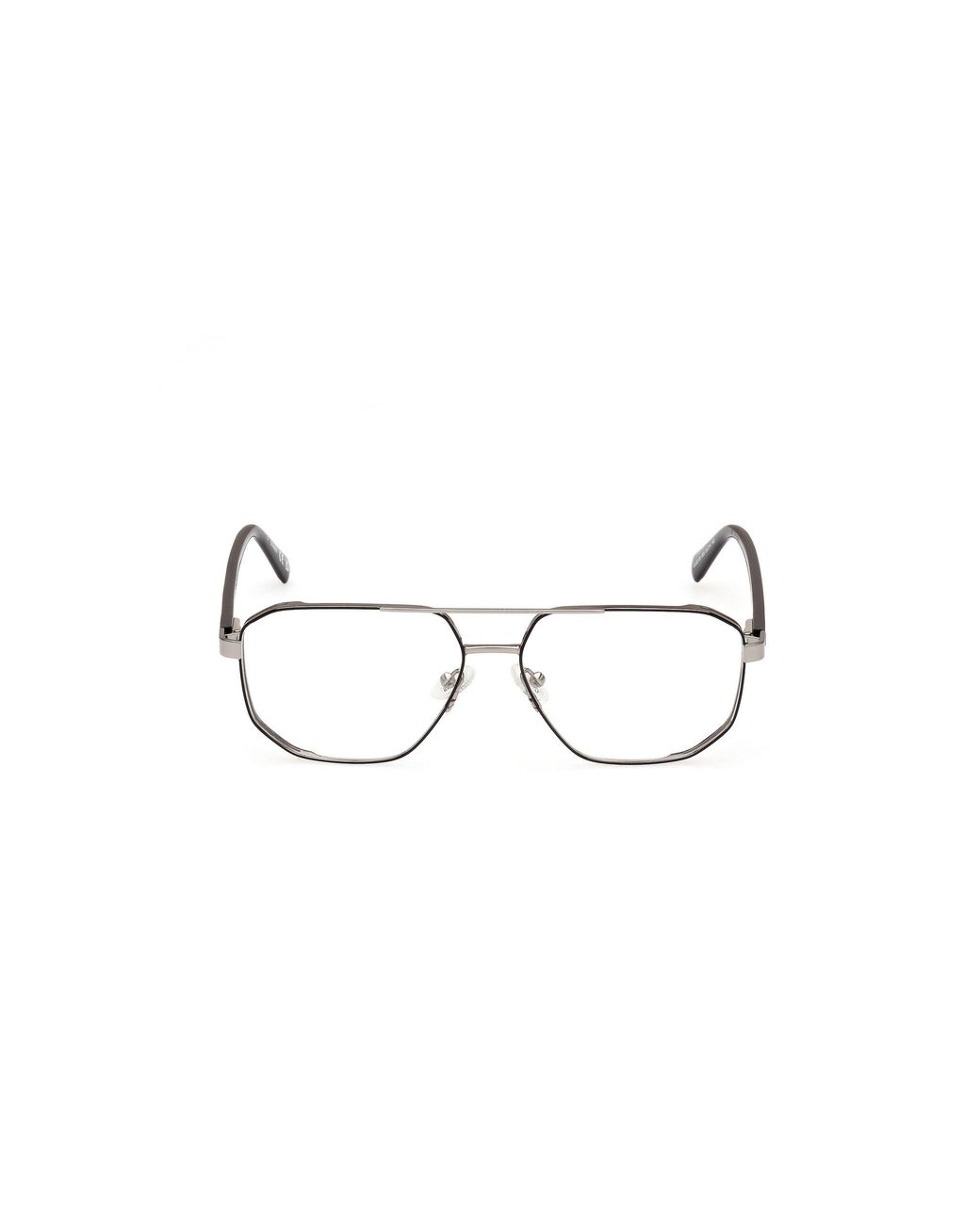 Guess Black Gu50135 5 Optical Frames Metal Squared Normal for men