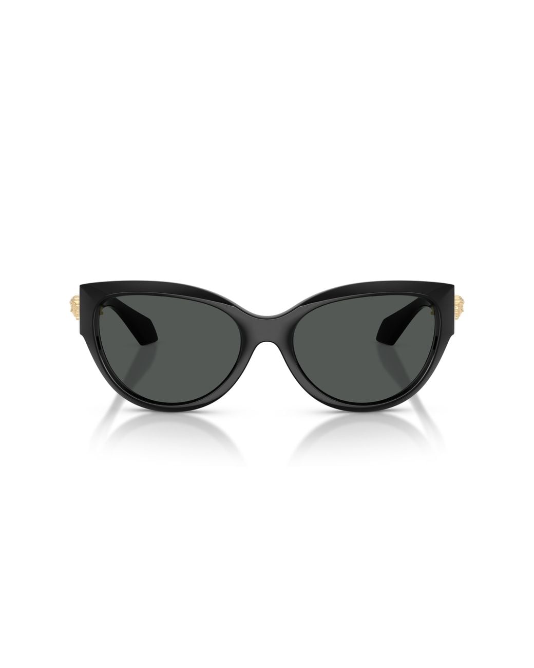 Versace Black Ve4524U Gb1/87 Sunglasses Injected Cat Eye Normal