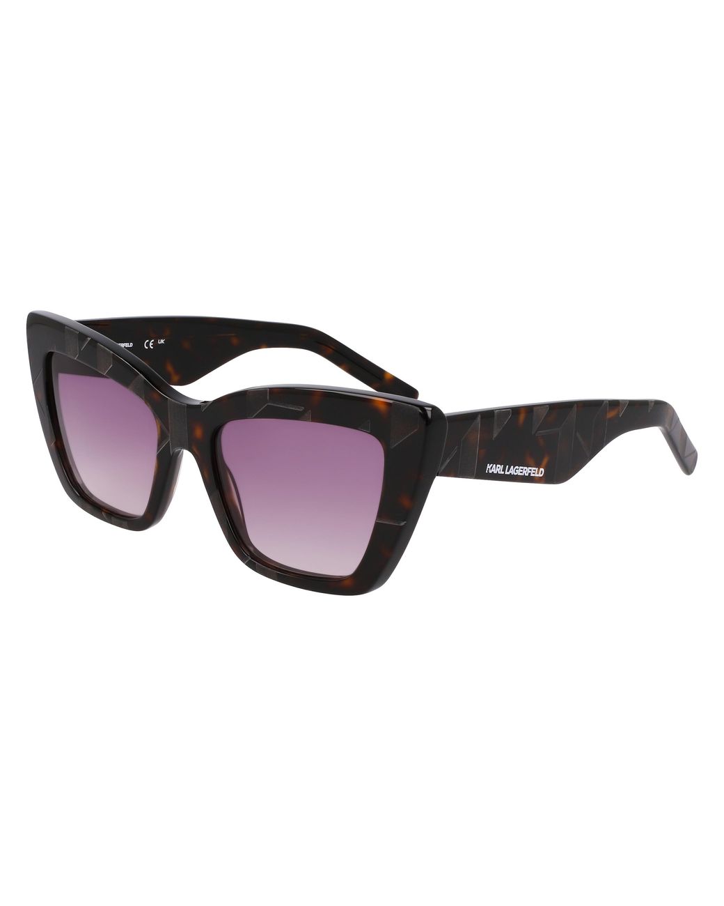 Karl Lagerfeld Black Kl6158S 242 Sunglasses Acetate Cat Eye Normal Normal