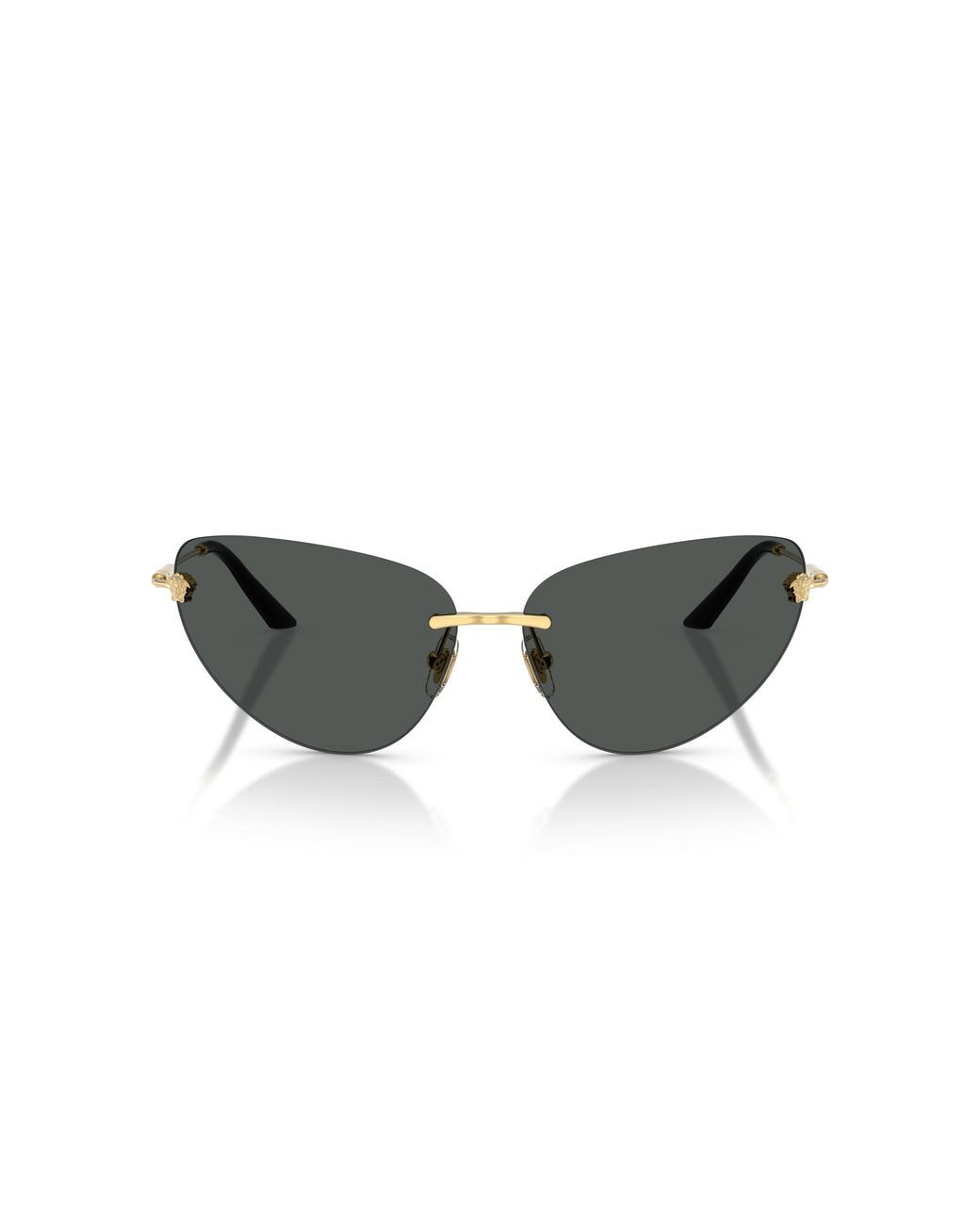 Versace Black Ve2281 100287 Sunglasses Metal Cat Eye Normal
