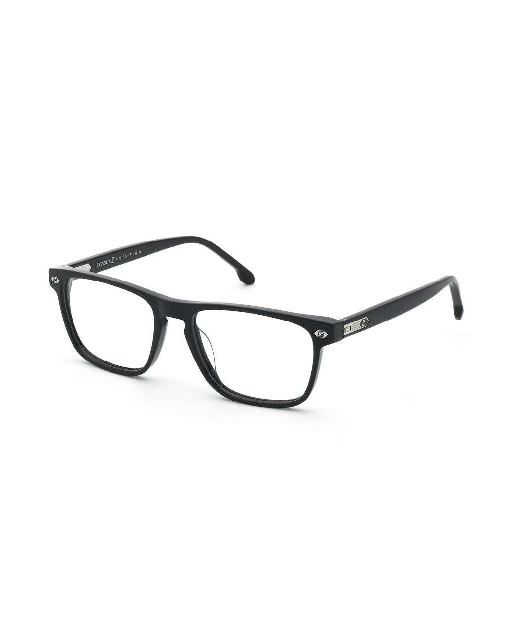 Lozza Black Vl4413 700 Optical Frames Acetate Squared for men