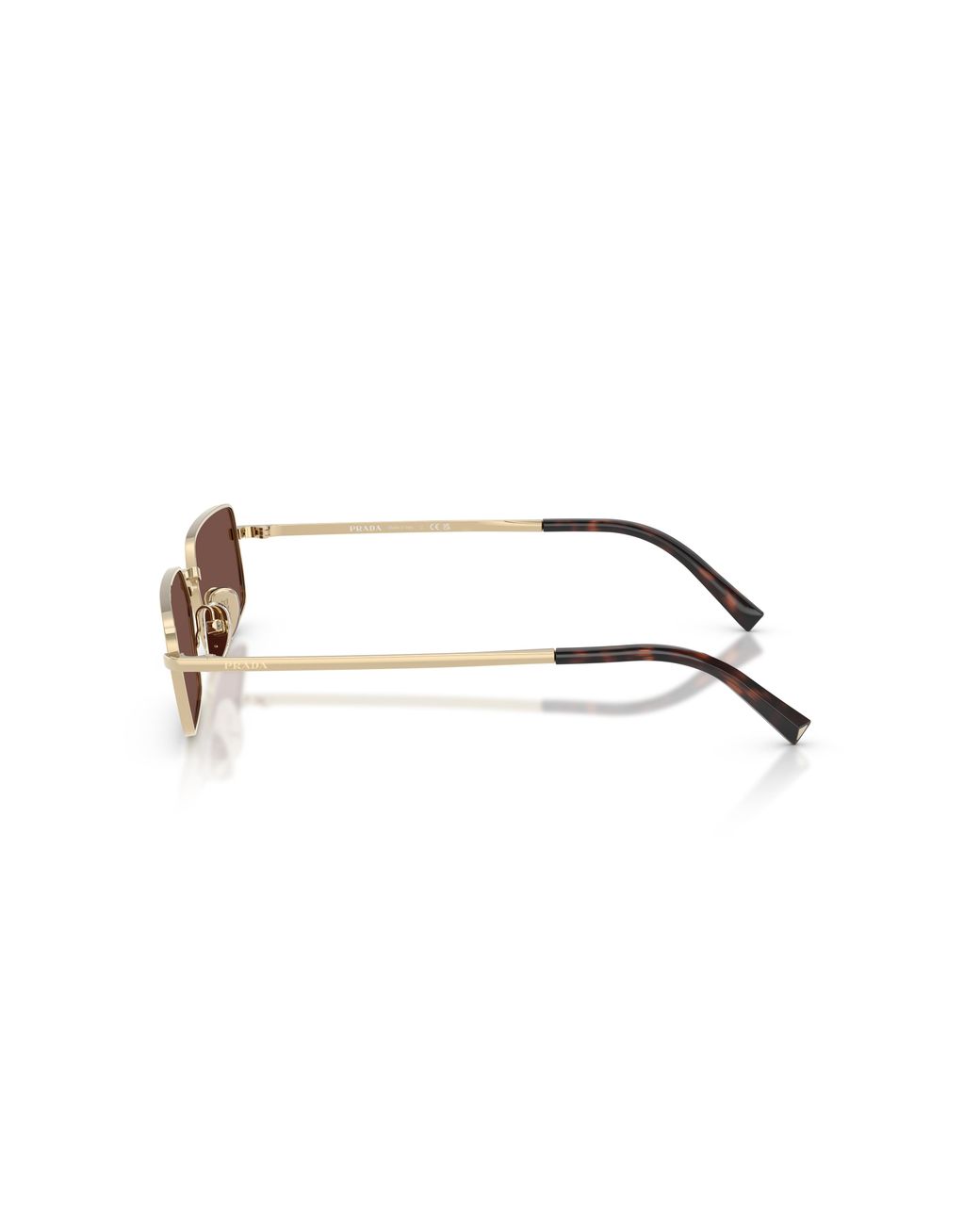 Prada Black Pr A60S Zvn80T Sunglasses Steel Squared Normal