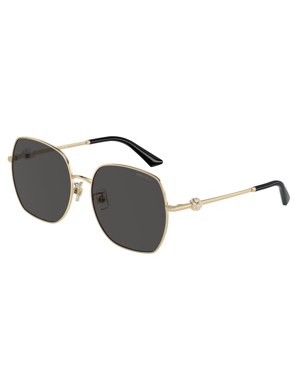 Jimmy Choo Black Jc4008Hd 300687 Sunglasses Metal Squared Normal