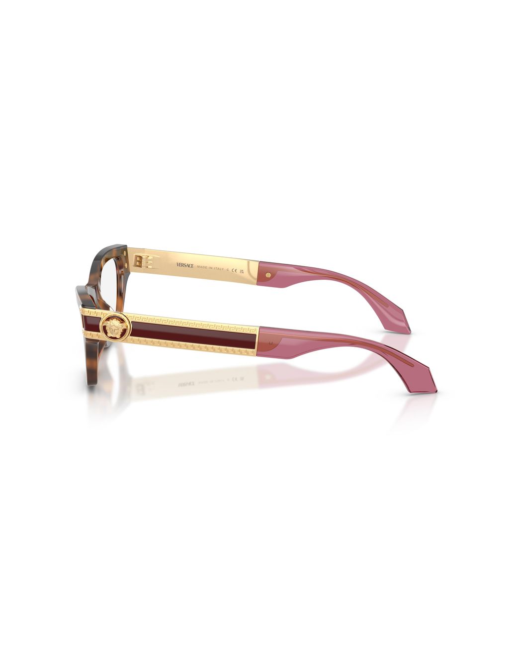 Versace Black Ve3396U 5264 Optical Frames Acetate Transparent Cat Eye Normal