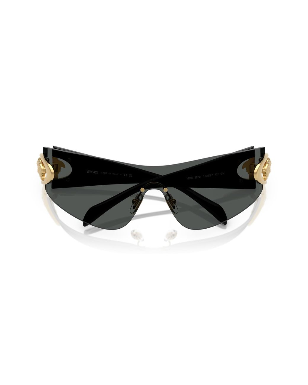 Versace Black Ve2280 100287 Sunglasses Metal Pillow Normal for men
