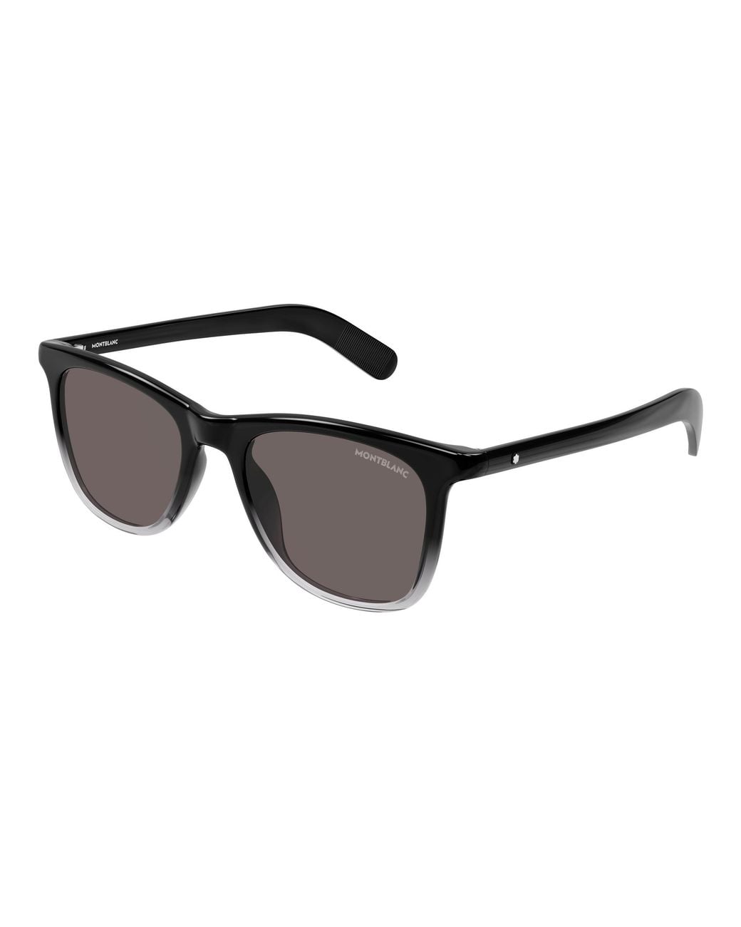 Montblanc Black Mb0496S 003 Sunglasses Acetate Squared for men