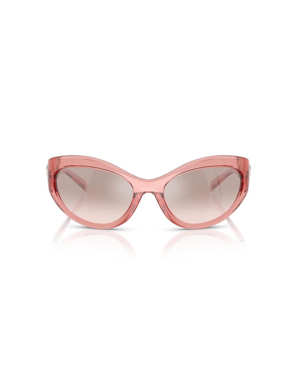 Versace Black Ve4485 53228Z Sunglasses Injected Cat Eye Mirrored Shaded