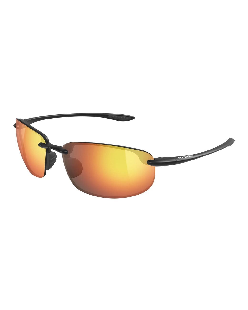 Maui Jim Black Mj0407Sa 002 Occhiali Da Sole Iniettato Rosso Squadrata