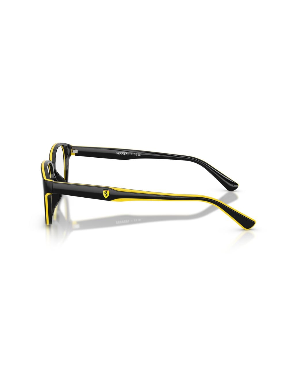 FERRARI SCUDERIA Black Fz8029D 762 Optical Frames Acetate Transparent Pillow Normal
