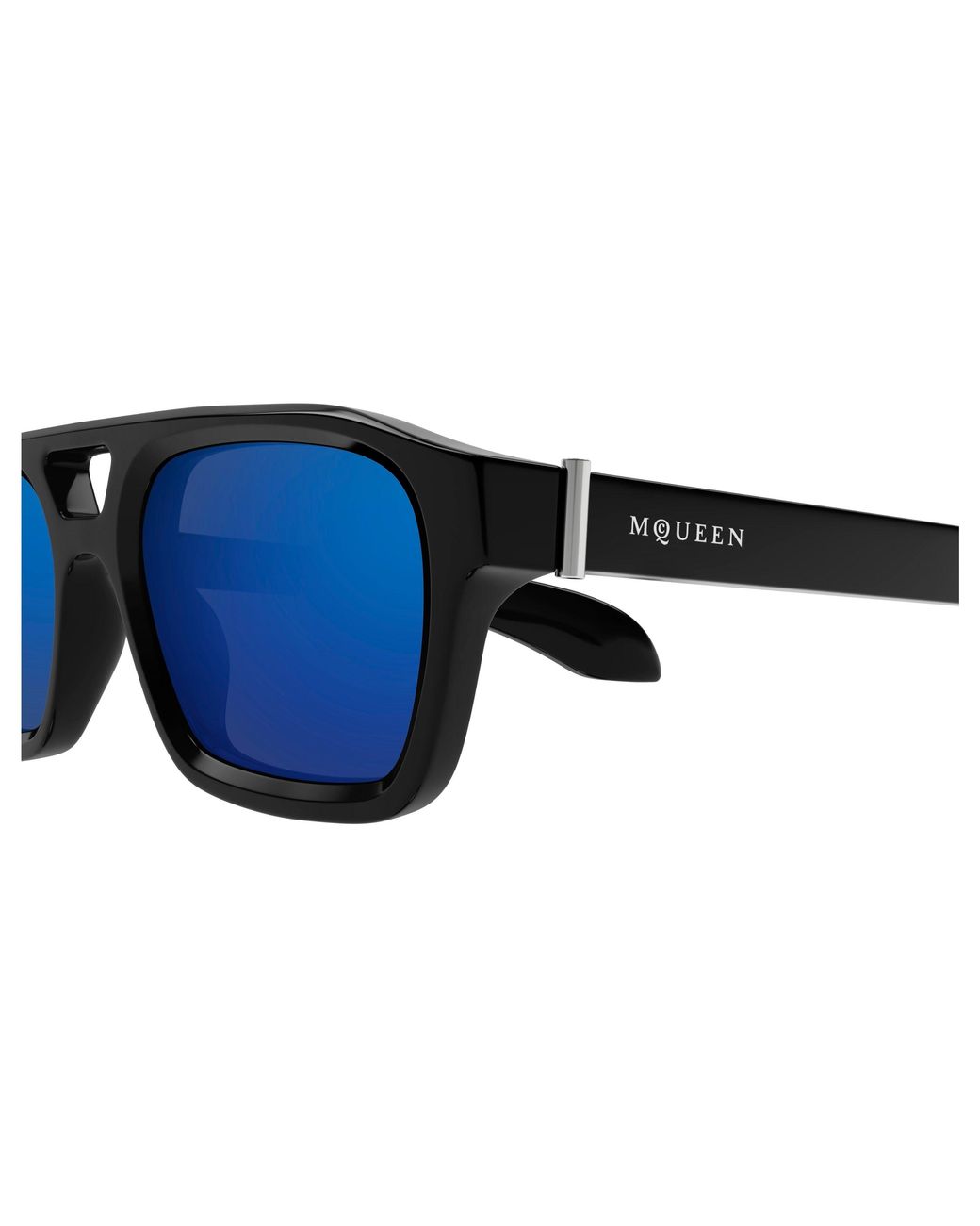 McQueen Black Am0505S 003 Sunglasses Acetate Pilot for men