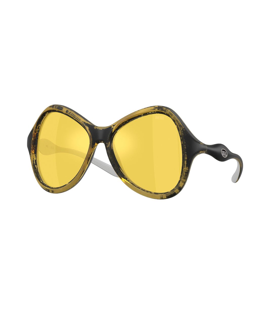 DIESEL Black Dl3010U 2030V9 Sunglasses Injected Cat Eye Normal