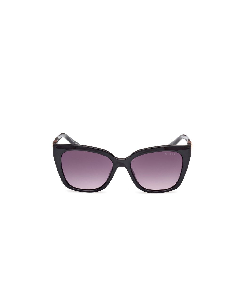 Guess Black Gu7878 01B Sunglasses Injected Smoke Squared Normal Shaded