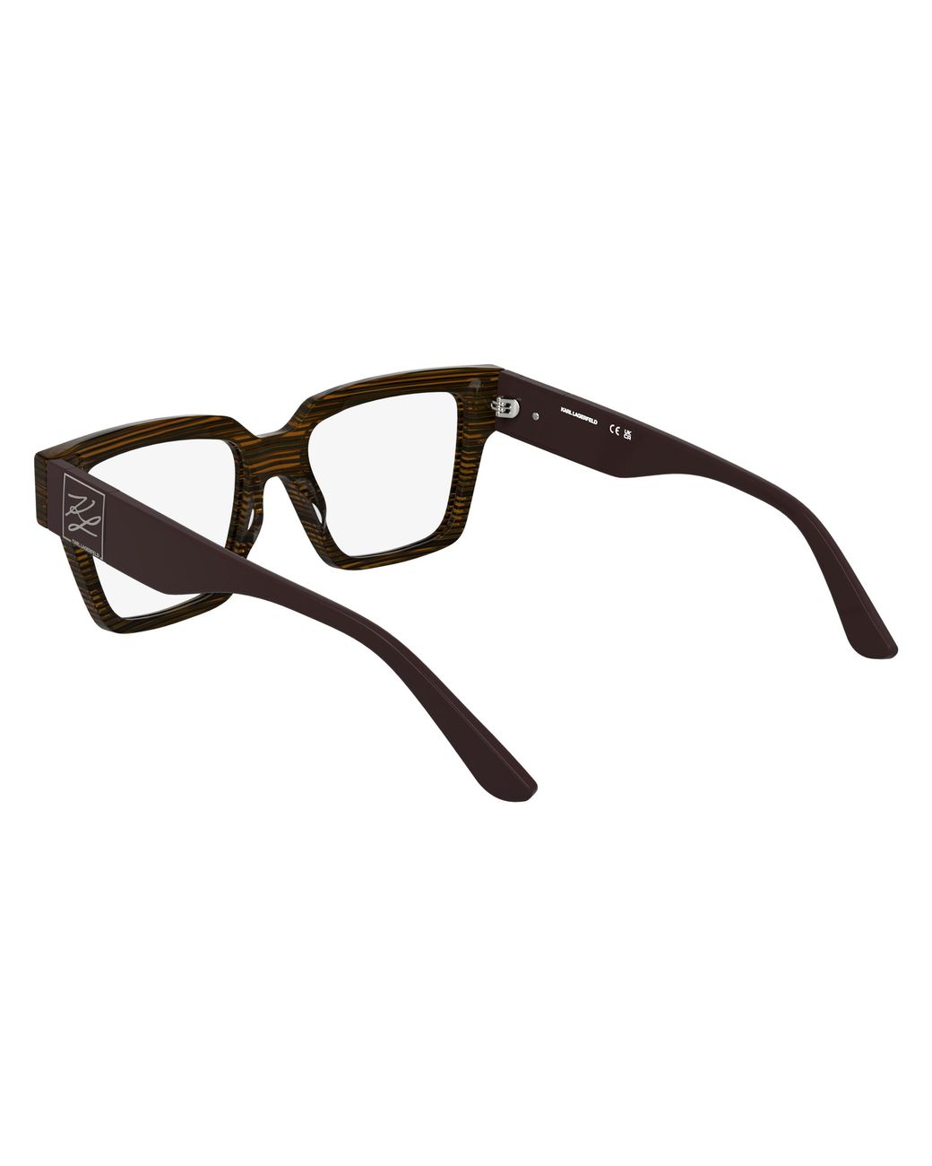 Karl Lagerfeld Black Kl6196 212 Optical Frames Acetate Squared Normal