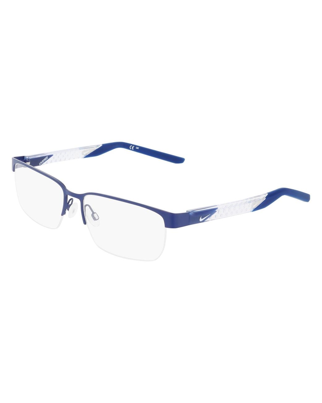 Nike Black 8184 412 Optical Frames Metal Squared Normal for men