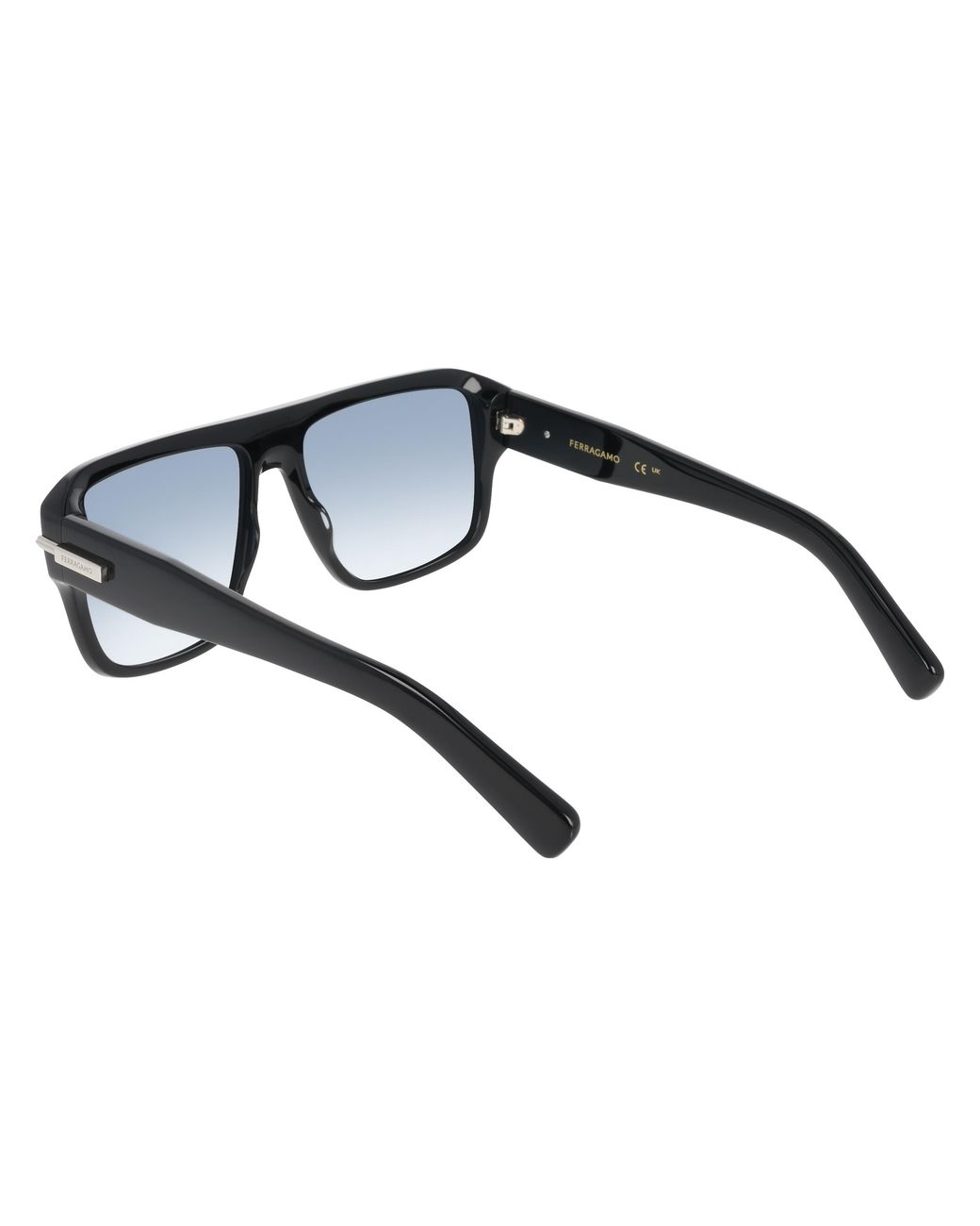Ferragamo Black Sf2078Slbi 001 Sunglasses Acetate Squared Normal for men