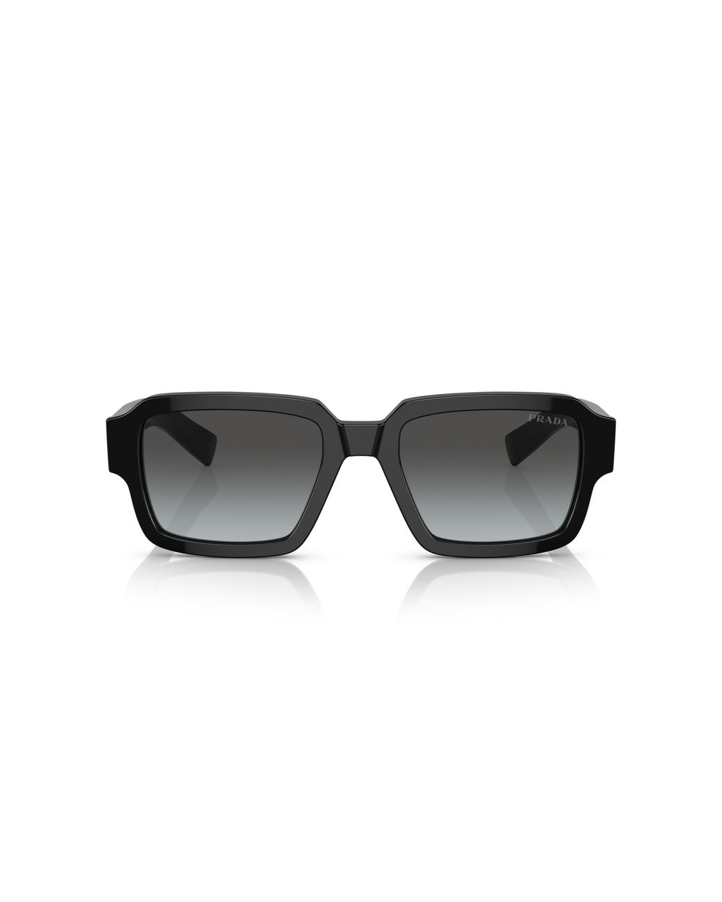 Prada Black Pr 02Zs 1Ab06T Sunglasses Acetate Squared Normal Shaded for men