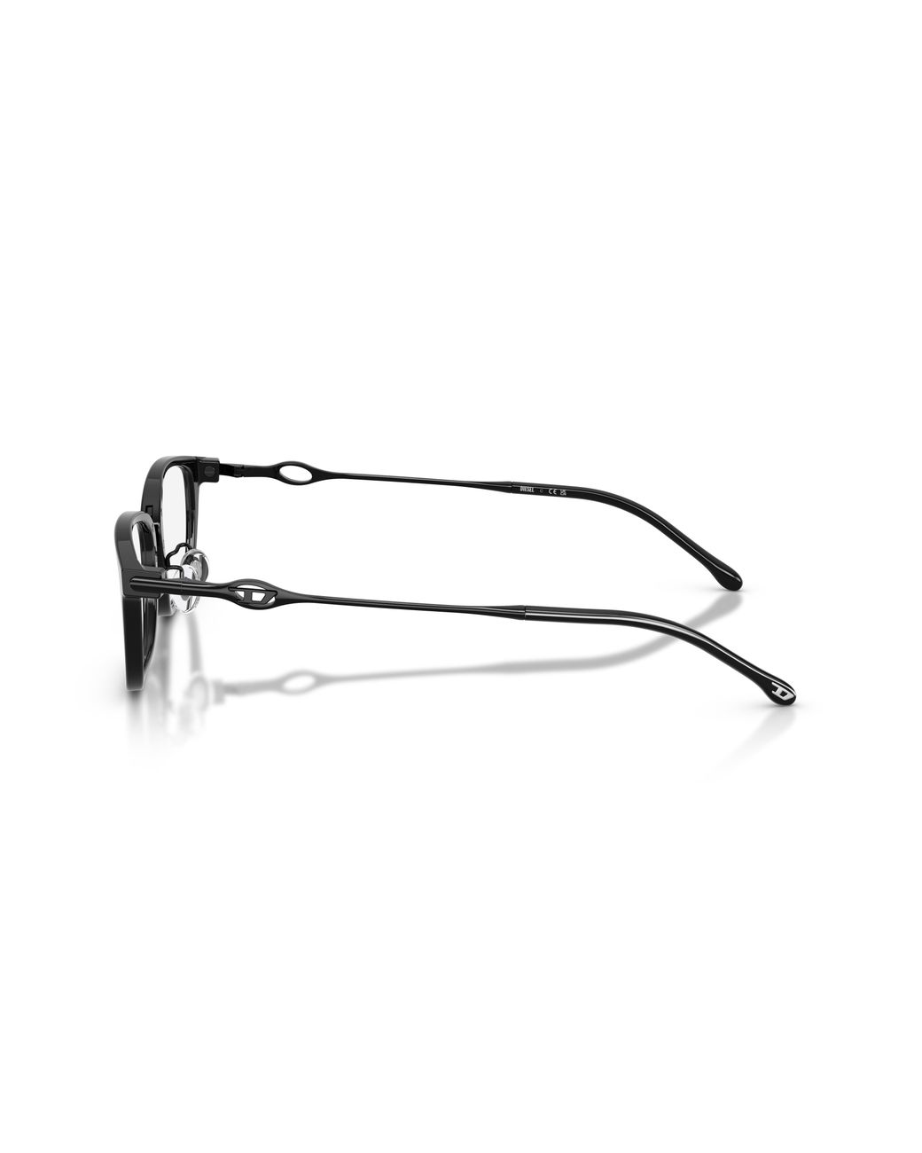 DIESEL Black Dl4032D 2001 Optical Frames Acetate Transparent Squared Normal