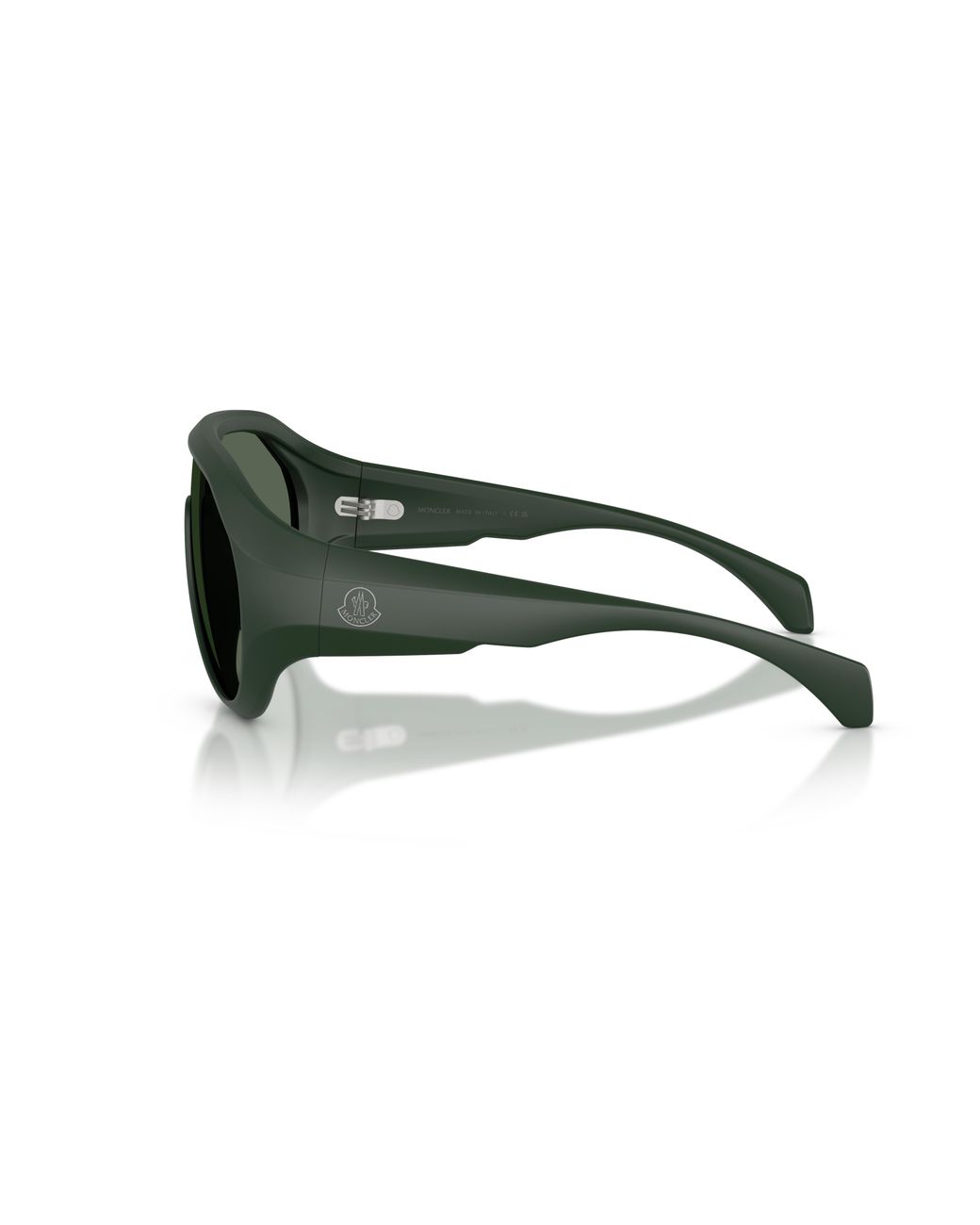 Moncler Green Me8009U Bombolle 502971 Sunglasses Injected Round Normal