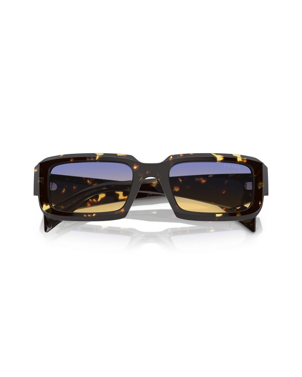 Prada Black Pr 27Zs 16O50E Sunglasses Acetate Geometric Normal Shaded for men
