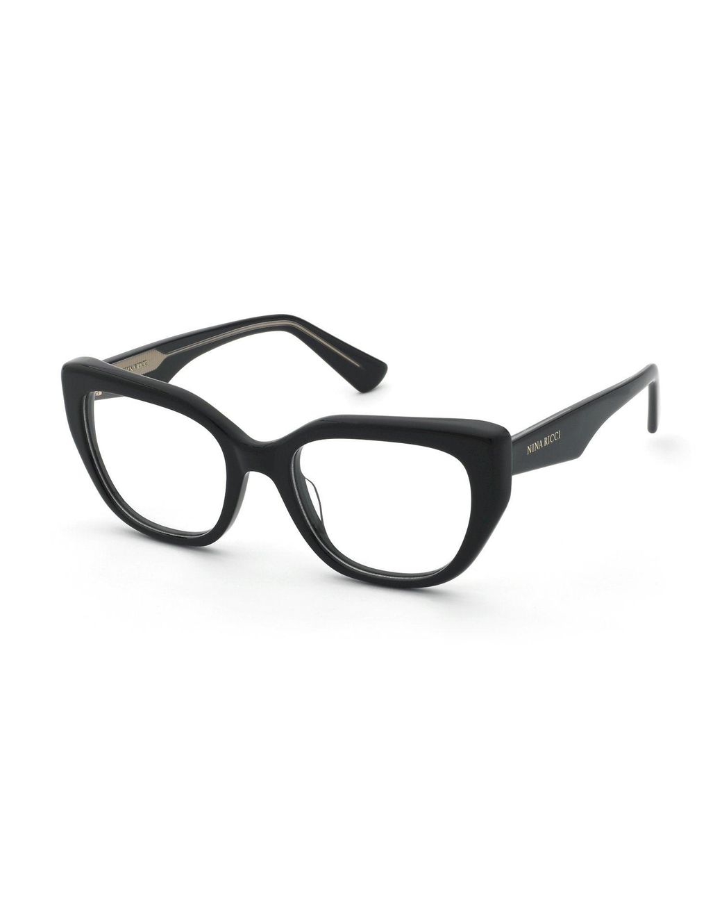 Nina Ricci Black Vnr424 700 Optical Frames Acetate Butterfly