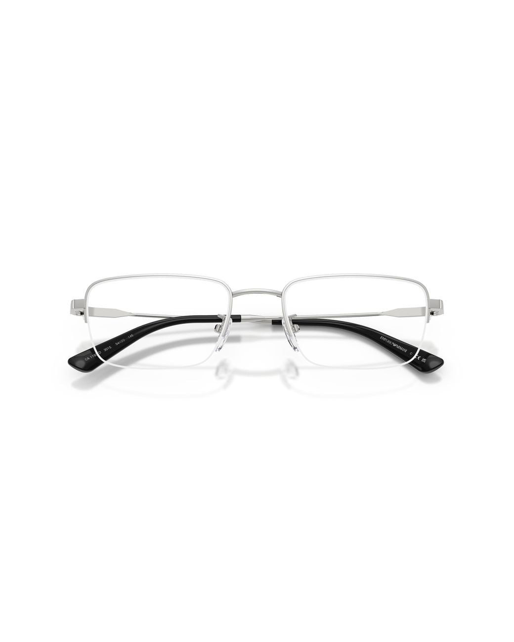 Emporio Armani Black Ea1193Td 3015 Optical Frames Titanium Transparent Squared Normal for men