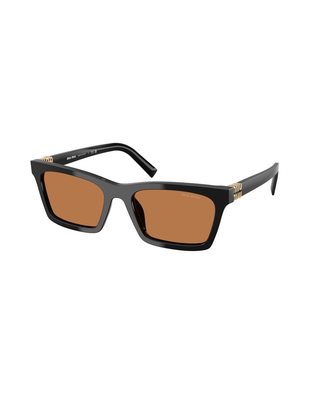 Miu Miu Black Mu A05S 16K10I Sunglasses Acetate Squared Normal