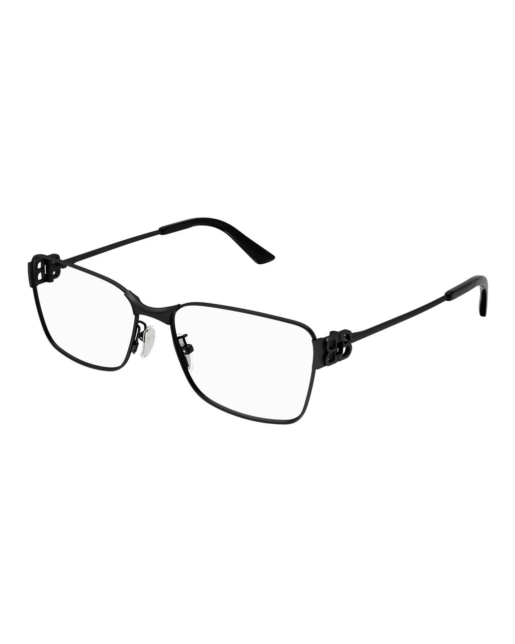 Balenciaga Black Bb0375Oa 001 Optical Frames Acetate Transparent Squared
