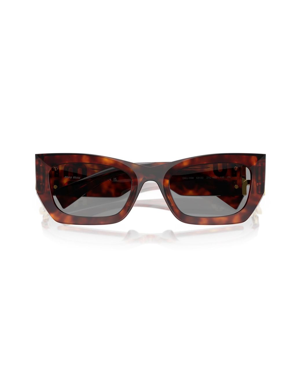 Miu Miu Black Mu 09Ws 21C40O Sunglasses Acetate Squared Normal