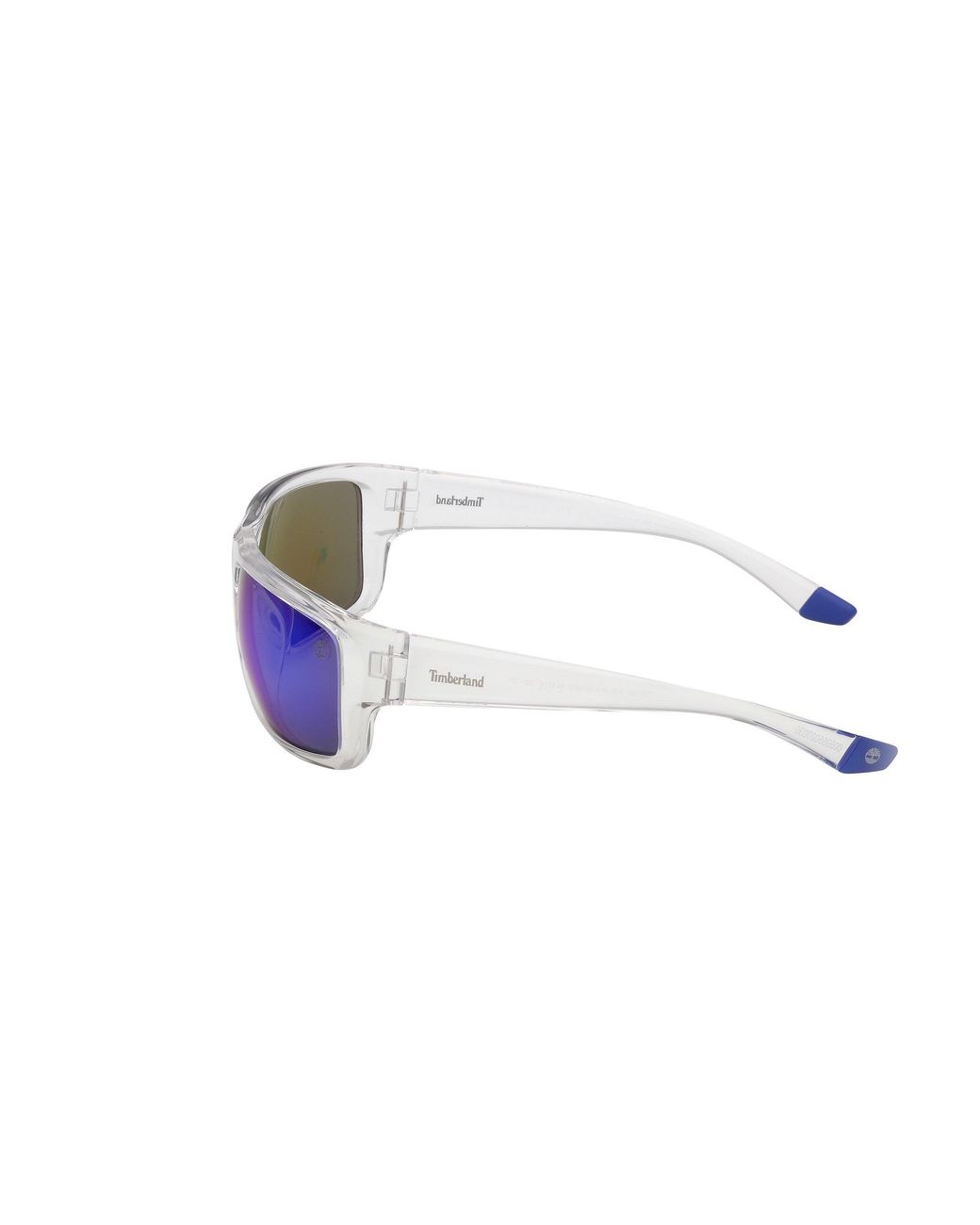 Timberland Blue Tb00067 26D Sunglasses Injected Smoke Squared Polarized for men