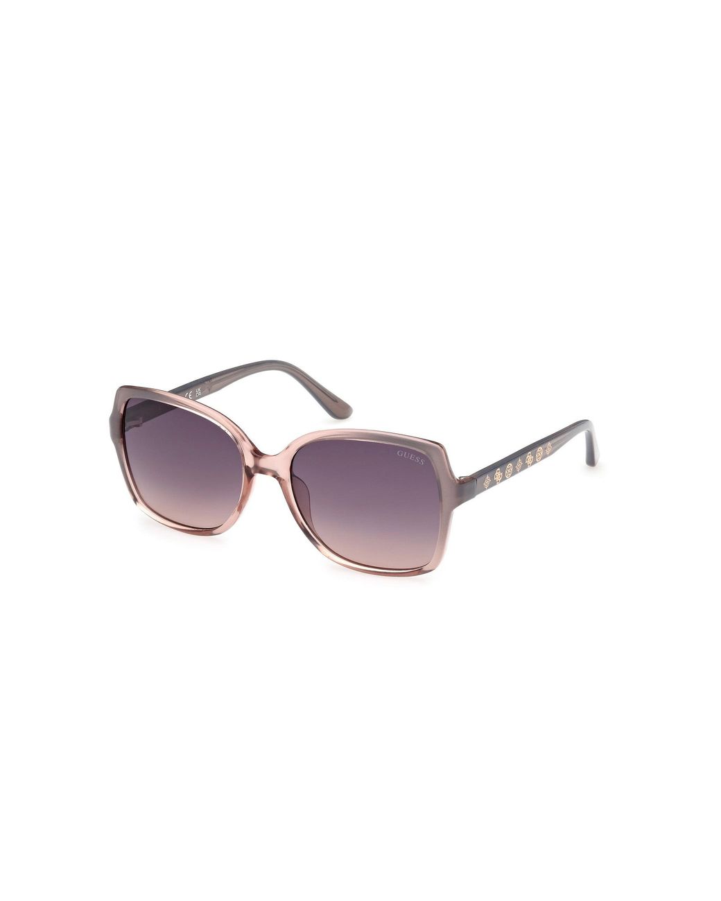 Guess Black Gu00100 20B Sunglasses Injected Smoke Squared Normal Shaded
