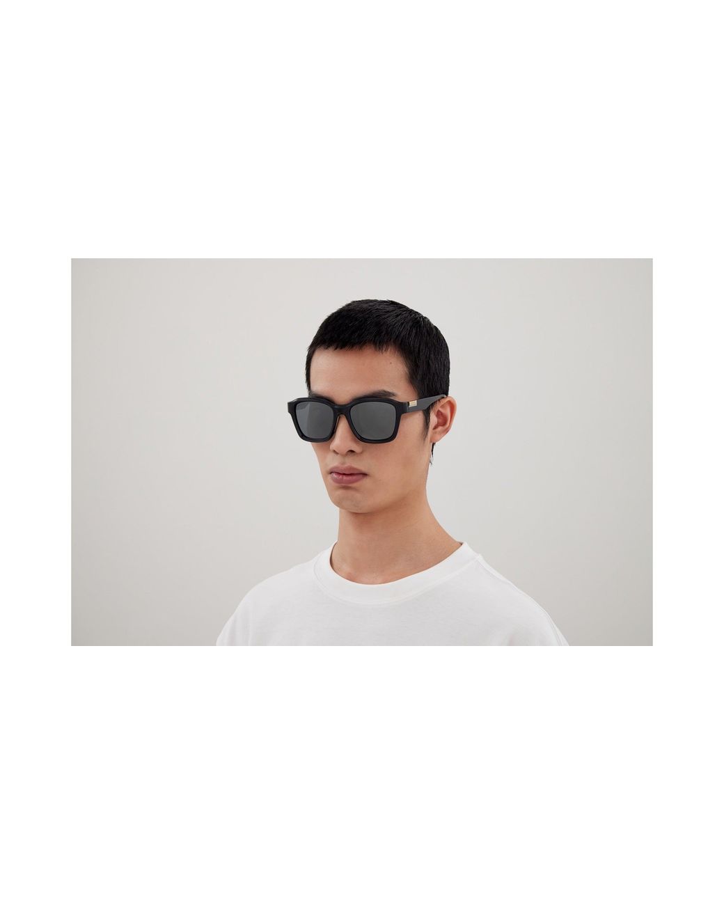 Gucci Black Gg1640Sa 001 Sunglasses Injected Squared for men
